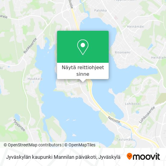 Jyväskylän kaupunki Mannilan päiväkoti kartta