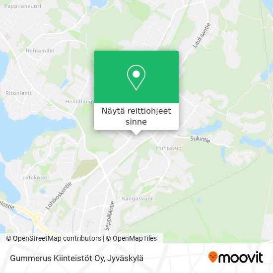 Gummerus Kiinteistöt Oy kartta