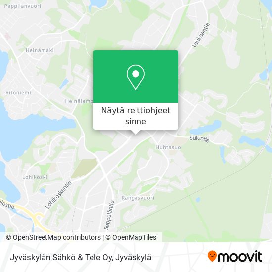Jyväskylän Sähkö & Tele Oy kartta