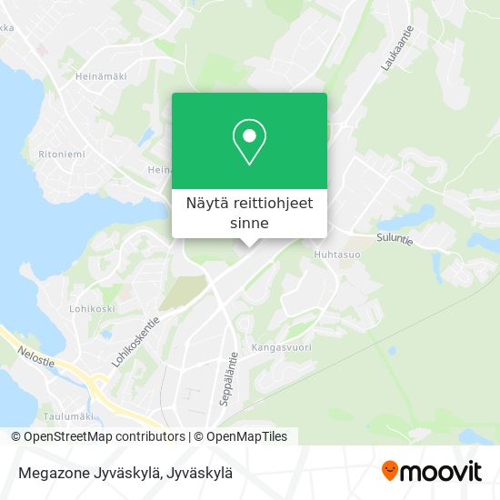 Megazone Jyväskylä kartta