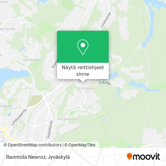 Ravintola Newroz kartta