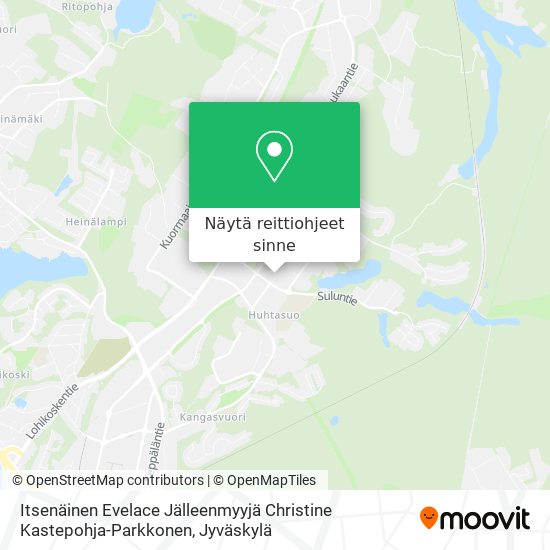 Itsenäinen Evelace Jälleenmyyjä Christine Kastepohja-Parkkonen kartta