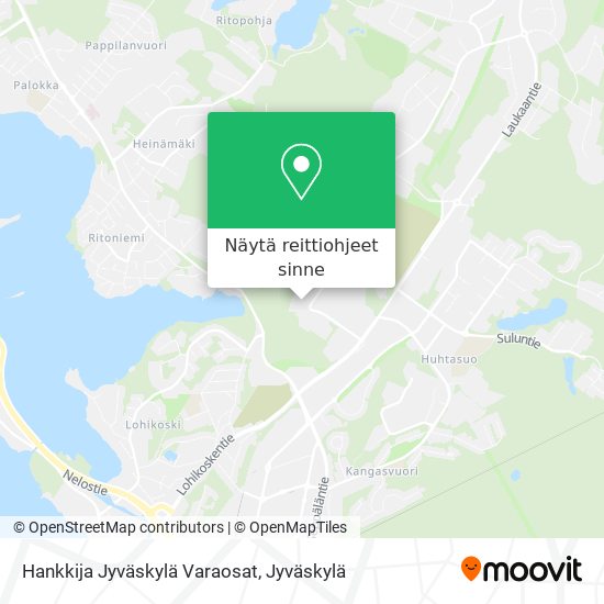 Hankkija Jyväskylä Varaosat kartta