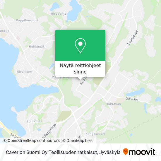 Caverion Suomi Oy Teollisuuden ratkaisut kartta