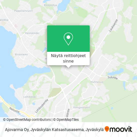 Ajovarma Oy, Jyväskylän Katsastusasema kartta