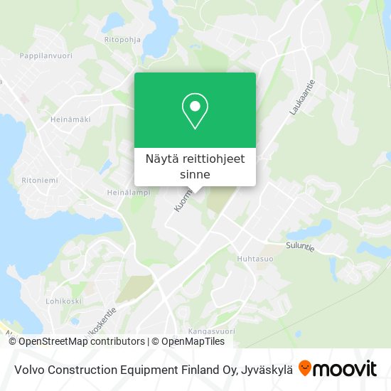 Volvo Construction Equipment Finland Oy kartta