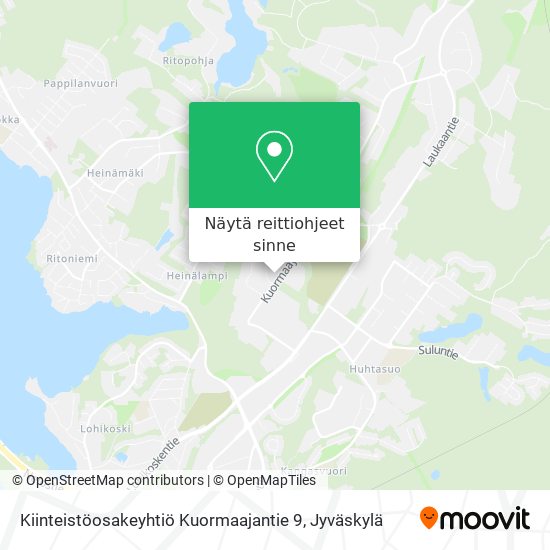 Kiinteistöosakeyhtiö Kuormaajantie 9 kartta