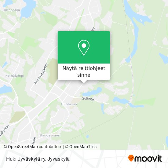 Huki Jyväskylä ry kartta