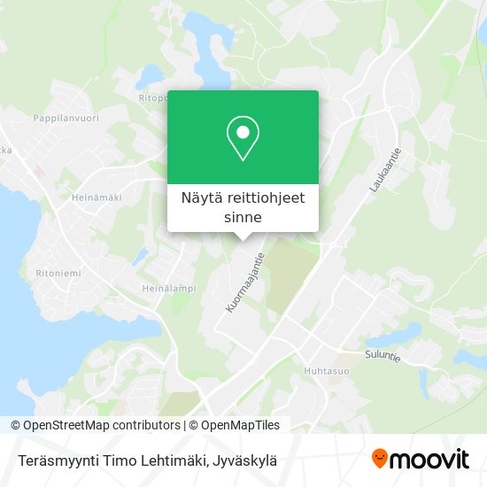 Teräsmyynti Timo Lehtimäki kartta
