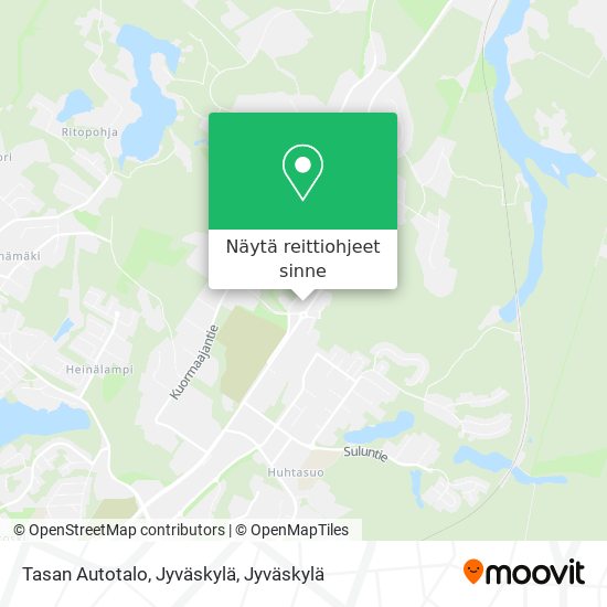 Tasan Autotalo, Jyväskylä kartta