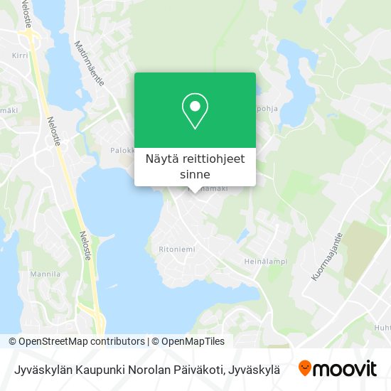 Jyväskylän Kaupunki Norolan Päiväkoti kartta