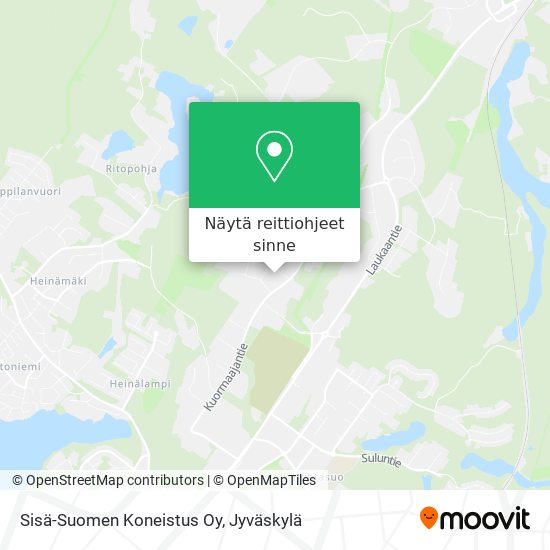 Sisä-Suomen Koneistus Oy kartta