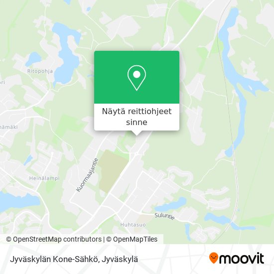 Jyväskylän Kone-Sähkö kartta