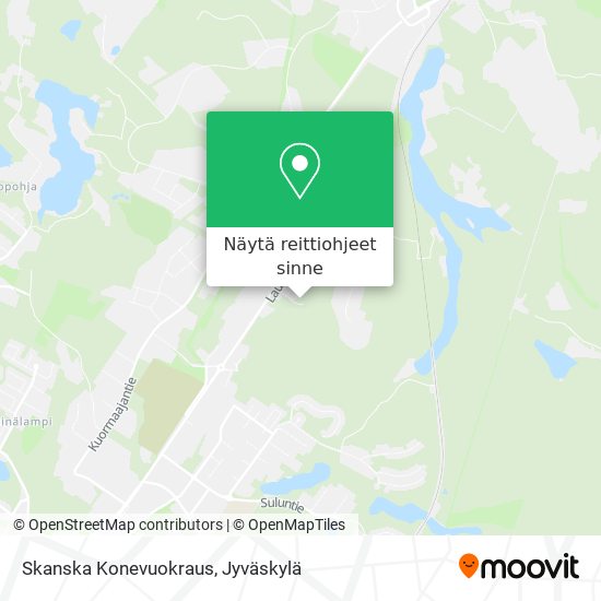 Skanska Konevuokraus kartta