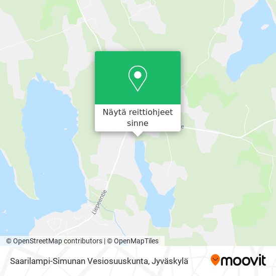 Saarilampi-Simunan Vesiosuuskunta kartta