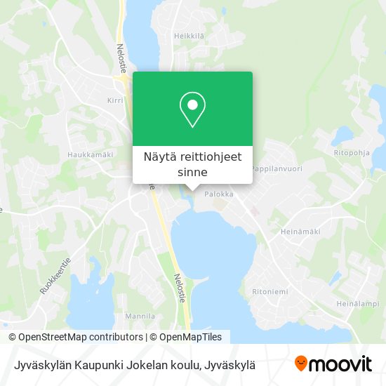 Jyväskylän Kaupunki Jokelan koulu kartta