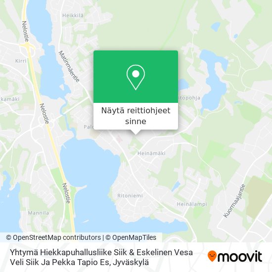 Yhtymä Hiekkapuhallusliike Siik & Eskelinen Vesa Veli Siik Ja Pekka Tapio Es kartta