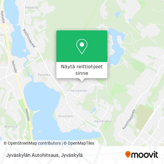 Jyväskylän Autohitsaus kartta