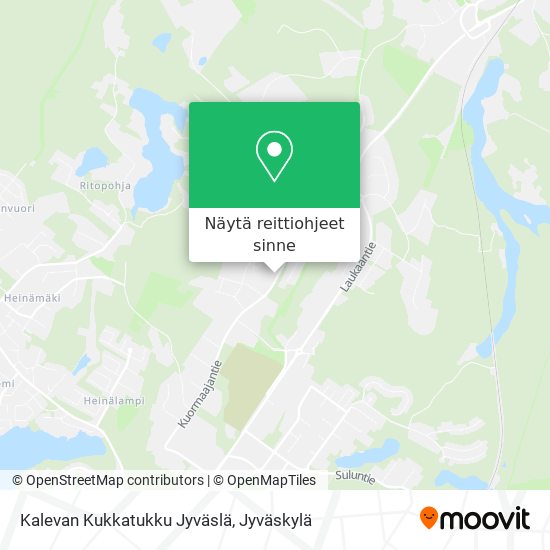 Kalevan Kukkatukku Jyväslä kartta