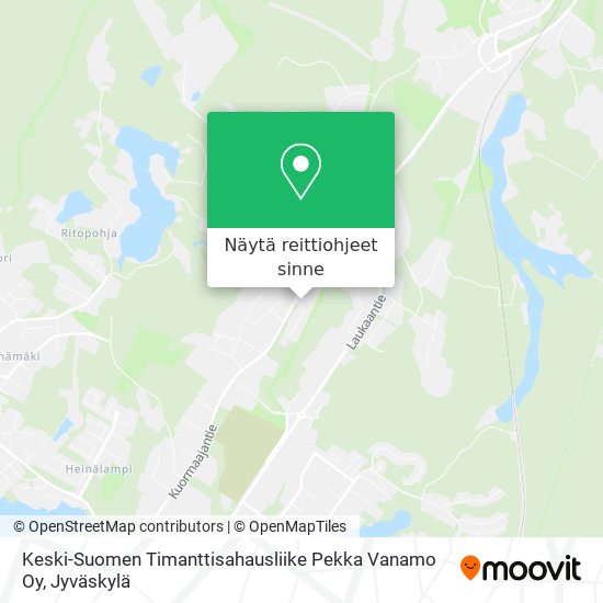 Keski-Suomen Timanttisahausliike Pekka Vanamo Oy kartta