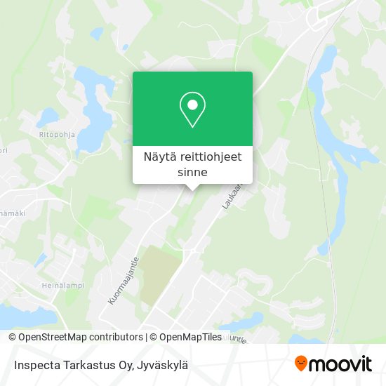 Inspecta Tarkastus Oy kartta