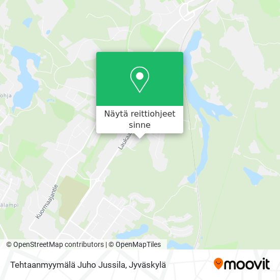 Tehtaanmyymälä Juho Jussila kartta