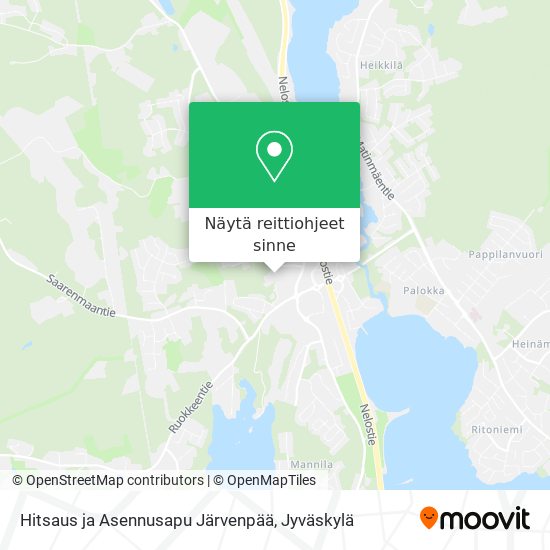 Hitsaus ja Asennusapu Järvenpää kartta