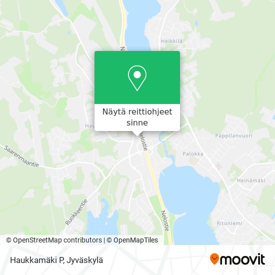 Haukkamäki P kartta