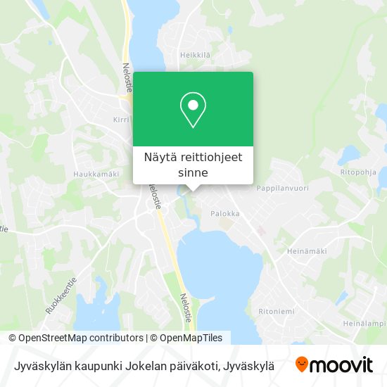 Jyväskylän kaupunki Jokelan päiväkoti kartta