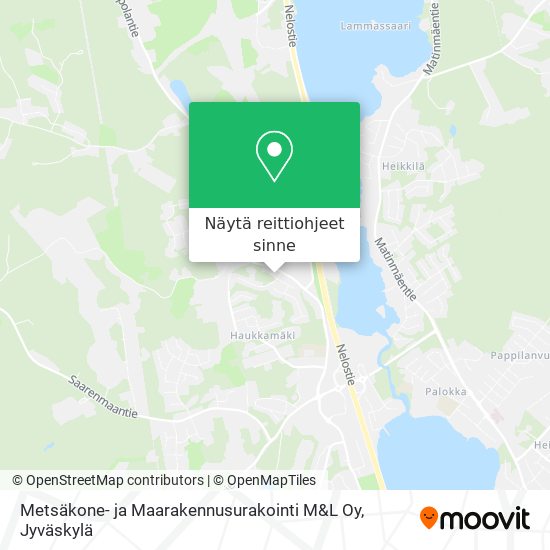 Metsäkone- ja Maarakennusurakointi M&L Oy kartta