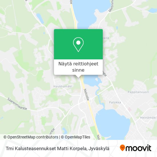 Tmi Kalusteasennukset Matti Korpela kartta