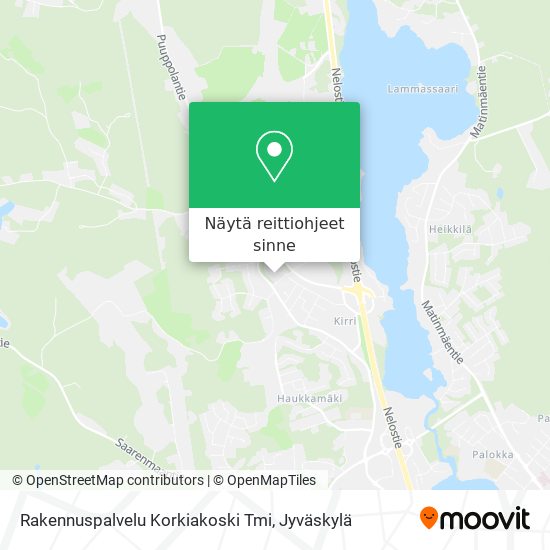 Rakennuspalvelu Korkiakoski Tmi kartta