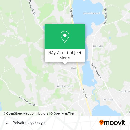 KJL Palvelut kartta