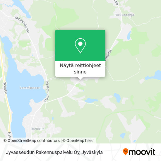 Jyvässeudun Rakennuspalvelu Oy kartta