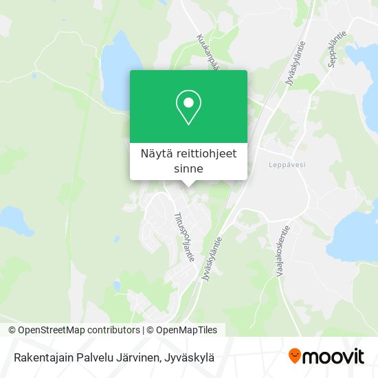 Rakentajain Palvelu Järvinen kartta