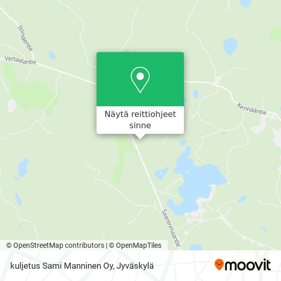 kuljetus Sami Manninen Oy kartta