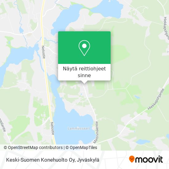 Keski-Suomen Konehuolto Oy kartta