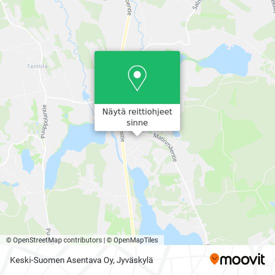 Keski-Suomen Asentava Oy kartta