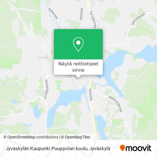 Jyväskylän Kaupunki Puuppolan koulu kartta
