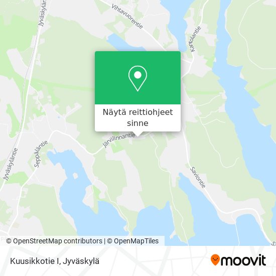 Kuusikkotie I kartta