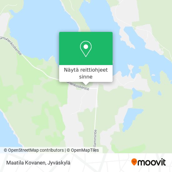 Maatila Kovanen kartta