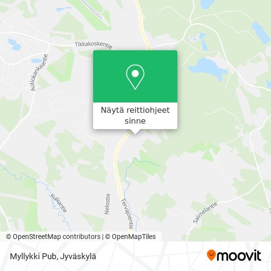 Myllykki Pub kartta