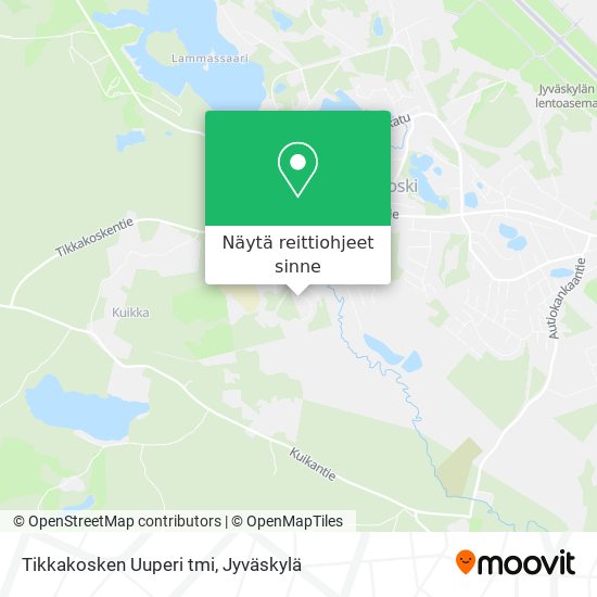 Tikkakosken Uuperi tmi kartta