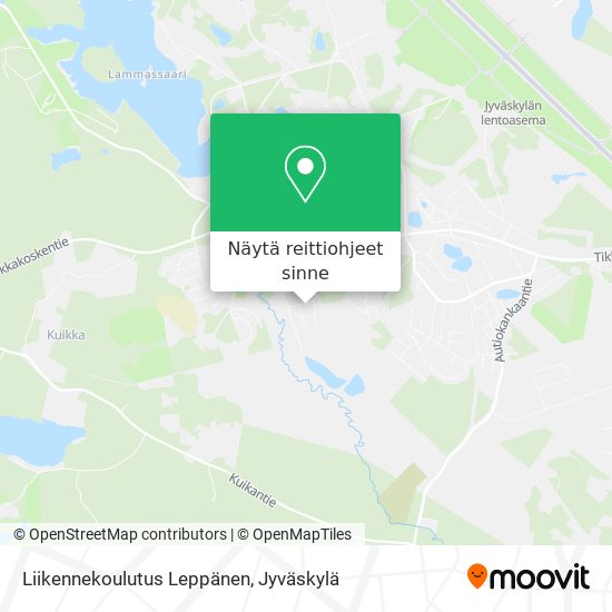 Liikennekoulutus Leppänen kartta