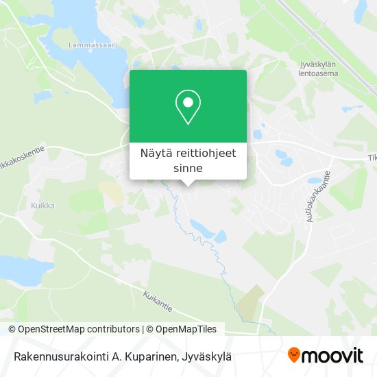 Rakennusurakointi A. Kuparinen kartta