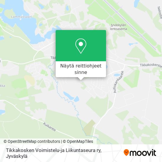 Tikkakosken Voimistelu-ja Liikuntaseura ry kartta