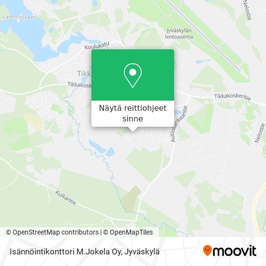 Isännöintikonttori M.Jokela Oy kartta