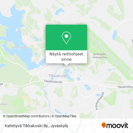 Kehittyvä Tikkakoski Ry. kartta