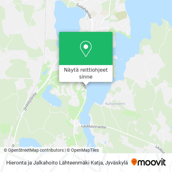 Hieronta ja Jalkahoito Lähteenmäki Katja kartta