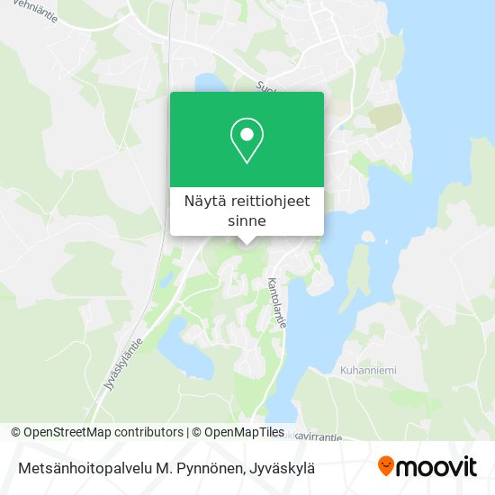 Metsänhoitopalvelu M. Pynnönen kartta